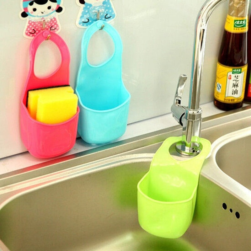 Useful Suction Cup Sink Shelf Soap Sponge