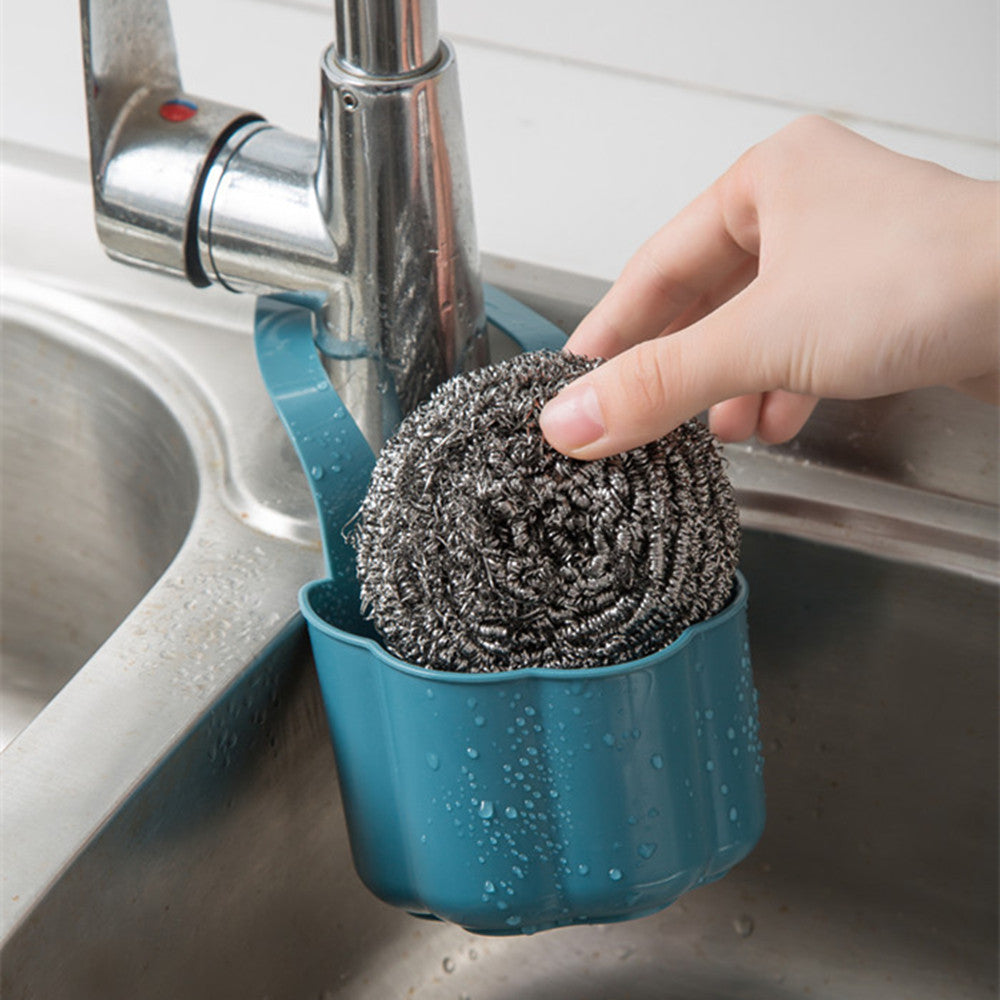 Useful Suction Cup Sink Shelf Soap Sponge